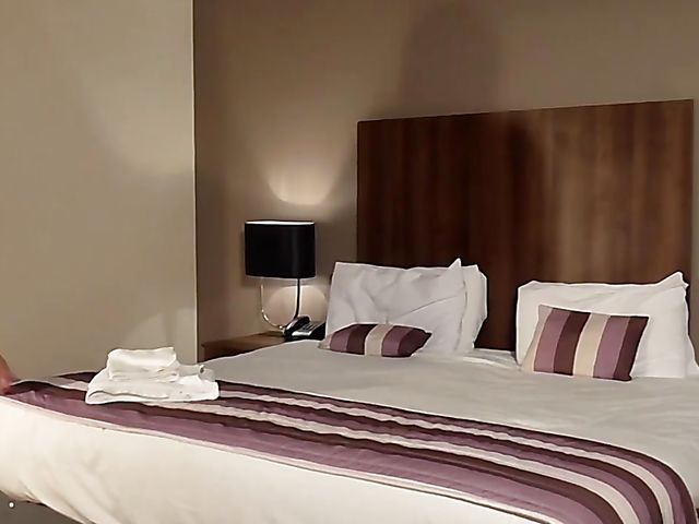 MILF and mature lesbian stockings sex in the hotel room with Tina Kay and Amy