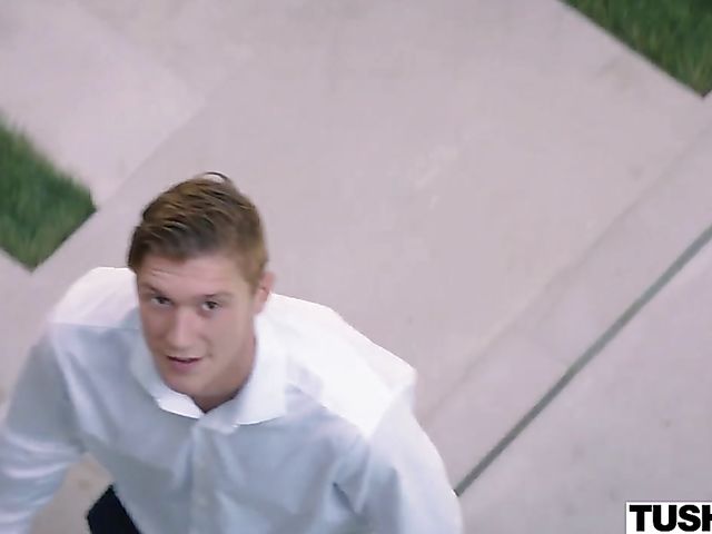 Elegant young party planner Gia Derza gets ass fucked by Oliver Flynn