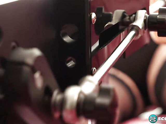 Busty fucking machine addict Kiki Daire has a good time