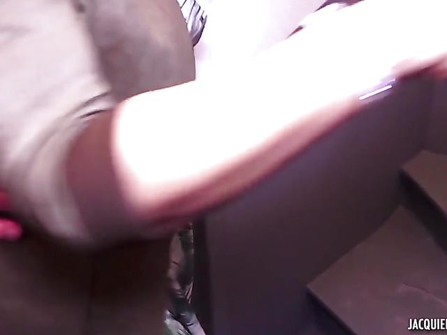 Interracial three cocks gangbang with 42-year-old exotic mature woman Lana