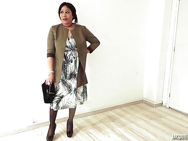 Interracial three cocks gangbang with 42-year-old exotic mature woman Lana