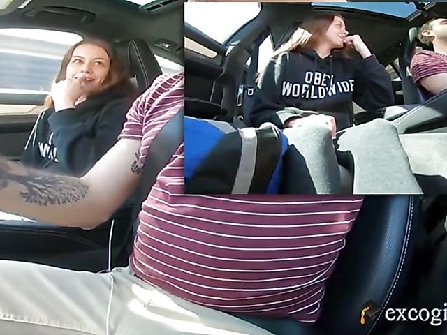 Car BJ and pussy fuck with teen Selena Love in Exploited College Girls