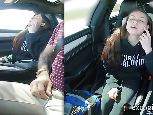 Car BJ and pussy fuck with teen Selena Love in Exploited College Girls