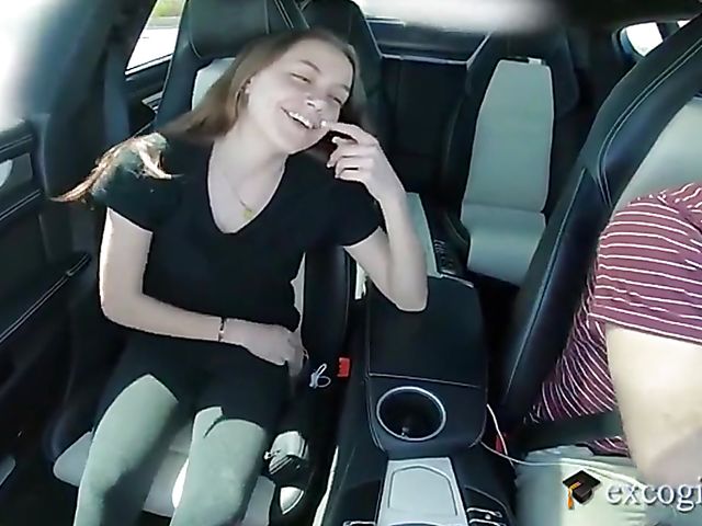 Car BJ and pussy fuck with teen Selena Love in Exploited College Girls