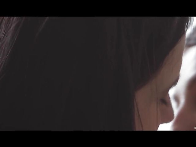 Lustful lesbian babes Katy Rose and Nikky Fox keep heels on