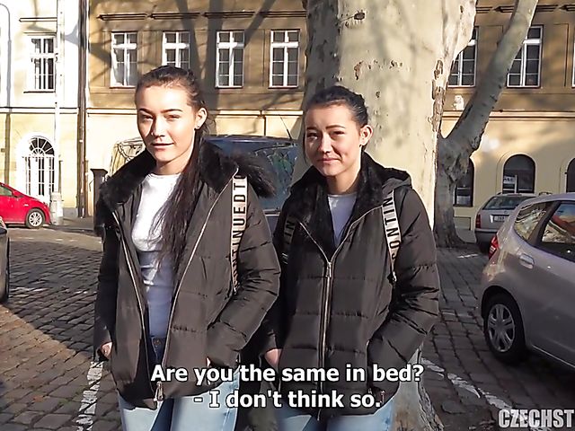 Czech Streets POV twin sisters threesome with teens Sandra Zee and Lady Zee
