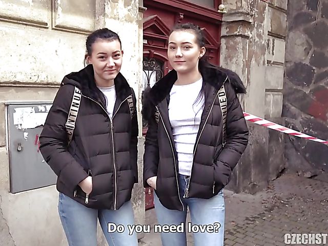 Czech Streets POV twin sisters threesome with teens Sandra Zee and Lady Zee