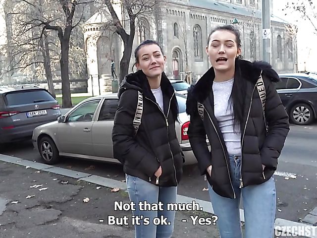 Czech Streets POV twin sisters threesome with teens Sandra Zee and Lady Zee