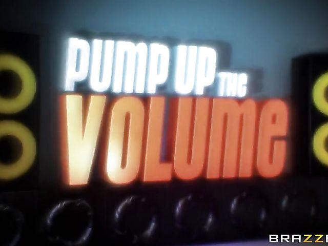 Violet Smith's latex boots and big oiled tits keep his cock hard