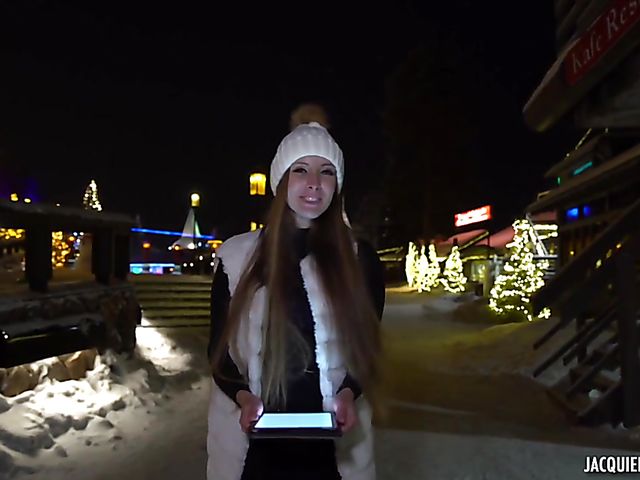 Christmas anal by the fireplace with Kinuski