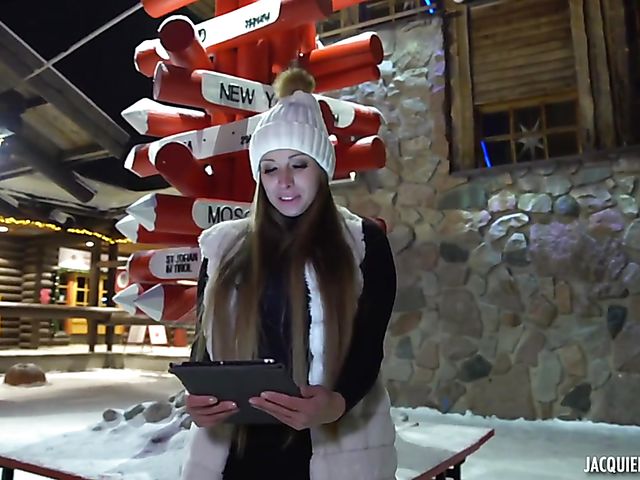 Christmas anal by the fireplace with Kinuski