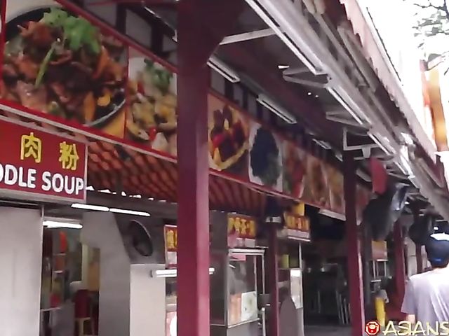 Asian slut Linda is back and services the cock like a pro again