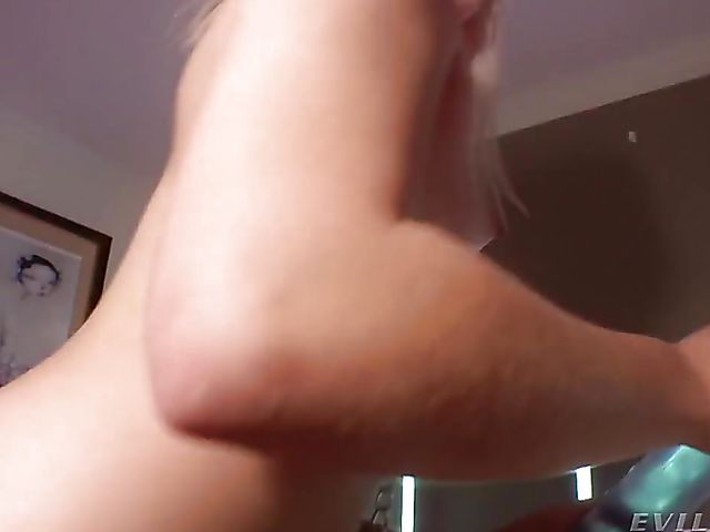 Small tits anal freak on a leash Chanel Grey gets some