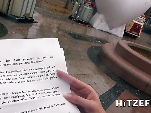 German redhead with a pierced clit Melina May gets shagged