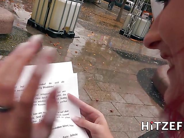 German redhead with a pierced clit Melina May gets shagged