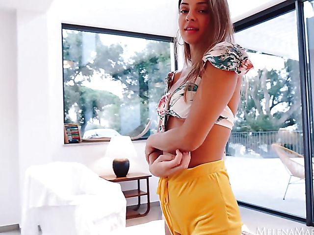 Melena Maria Rya's ass toy is good for her shaved snatch too