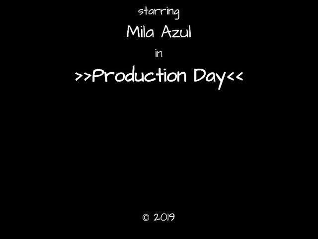 Big tits solo beauty Mila Azul arranging her clothes