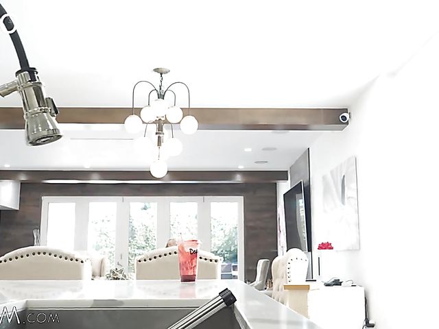 Petite blonde Alicia Williams replaces her dildo and her stepbrother's cock