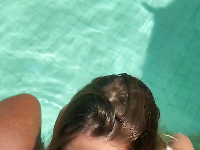 Pool sex with Alexis Crystal in the summer