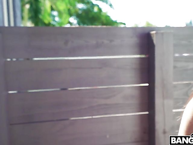 Small ass latin teen Jocelyn Stone is stuck and gets fucked from behind by Jmac