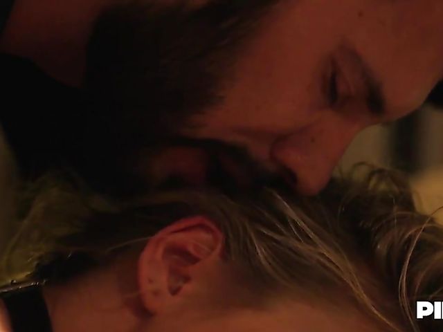 Blonde Scarlet Red is excited about being his sex slave tonight