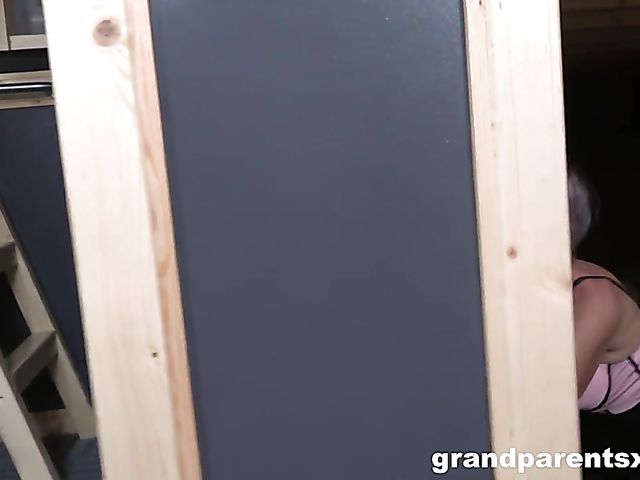 Young on mature foursome with three old swingers and a youthful slut