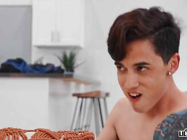 Boy fuck MILF 3some with Brittany Andrews and two curious young guys