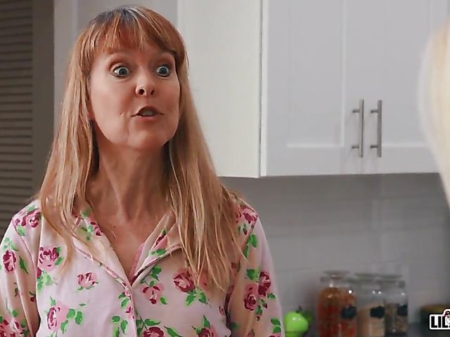 Boy fuck MILF 3some with Brittany Andrews and two curious young guys