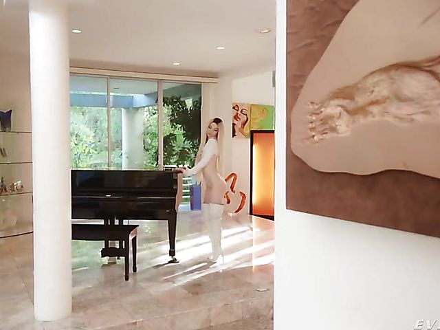 Petite anal hottie Kenzie Reeves licks some ass and gets her asshole fucked without mercy