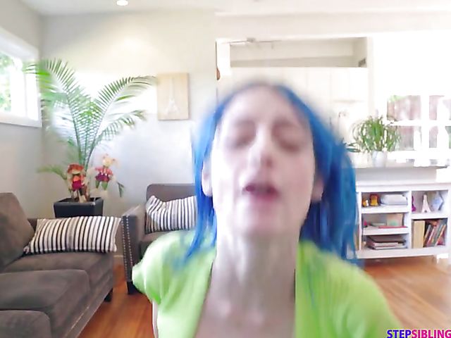 Tricky POV fuck with blue-haired stepsis Jewelz Blu
