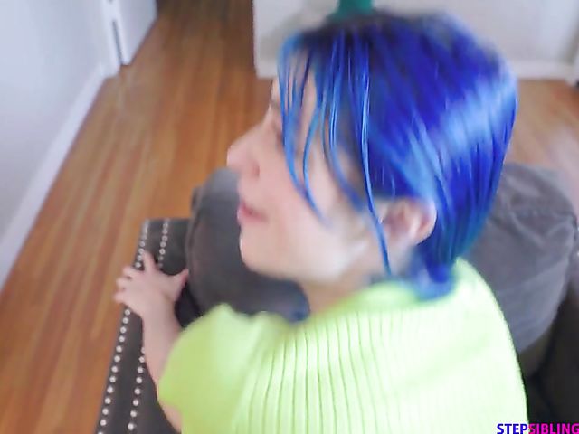 Tricky POV fuck with blue-haired stepsis Jewelz Blu