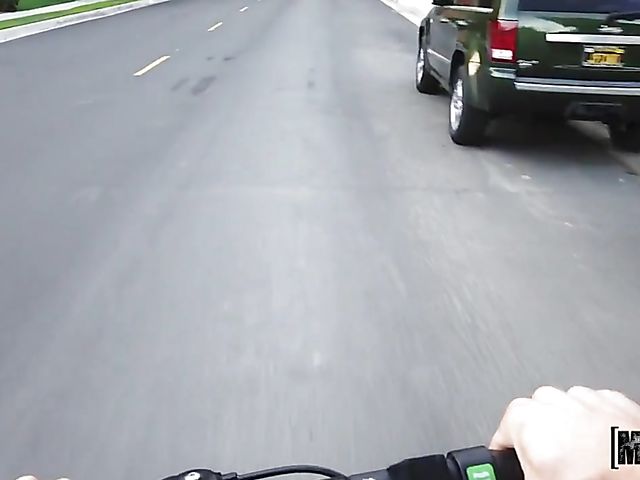 Stranded teen Paige Owens gets a helping cock