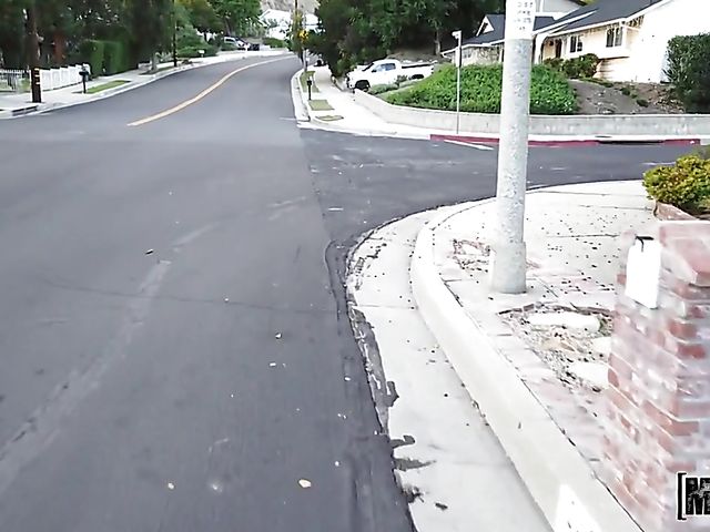 Stranded teen Paige Owens gets a helping cock