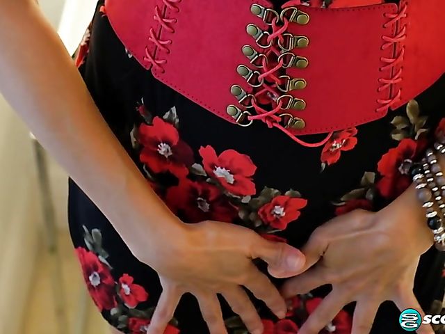 Anal fingering with dark-haired slim milf Gypsy Vixen