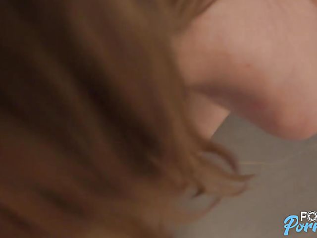 POV fuck on the couch with Victoria Gracen's black panties on