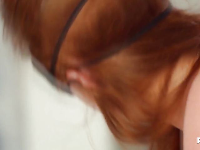 Blindfolded busty redhead Penny Pax loves it kinky