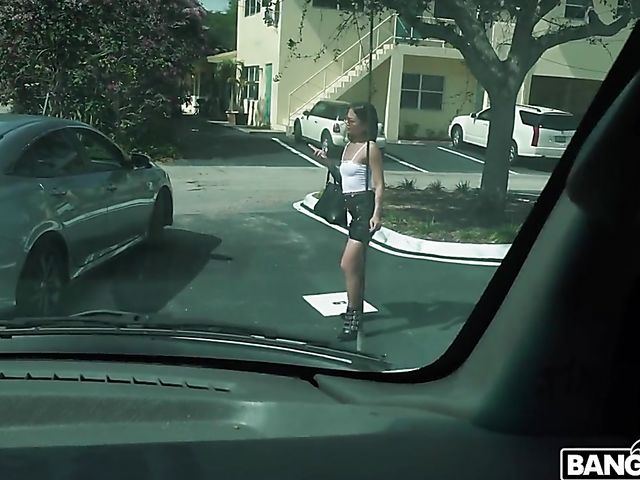 Van fuck for cash in Miami with exotic slut Paisley Page