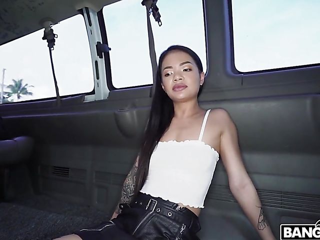 Van fuck for cash in Miami with exotic slut Paisley Page