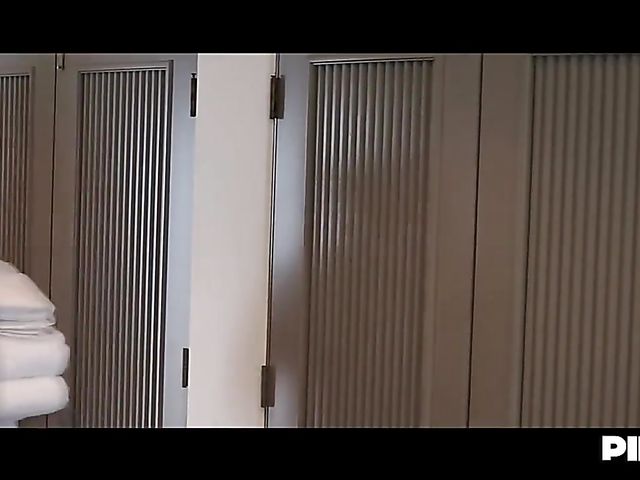 Dillon Harper lesbian entertainment with asian Miko Dai after a squash match