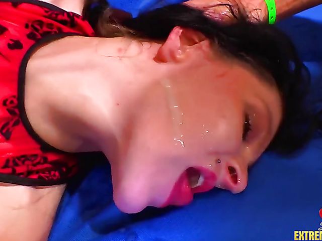 German anal gangbang and cum for Nikki Riddle and Mini