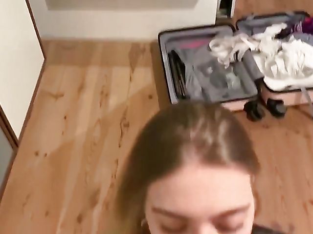 Amateur girlfriend blowjob at home with bracefaced Czkrok