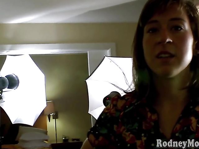 POV hairy slut Charlie pays a visit to Rodney Moore to suck his dick