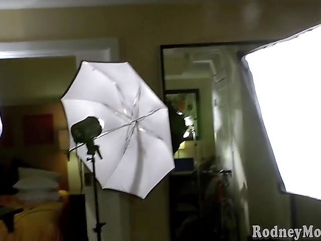 POV hairy slut Charlie pays a visit to Rodney Moore to suck his dick