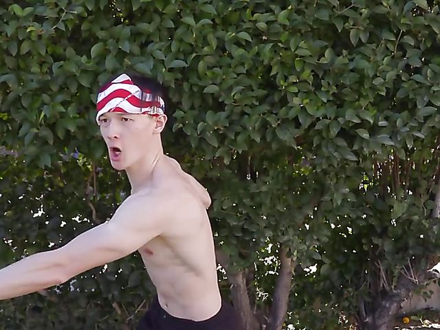 Interracial couple Russel West and Clara Fargo getting naked for fun and having sex