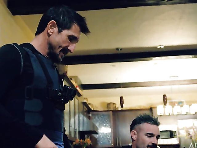 Police officers make Keira Croft watch her slut mom Silvia Saige get fucked