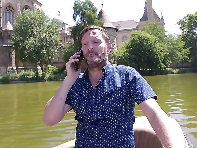 Megan Venturi - Beautiful euro brunette DP with two curious guys