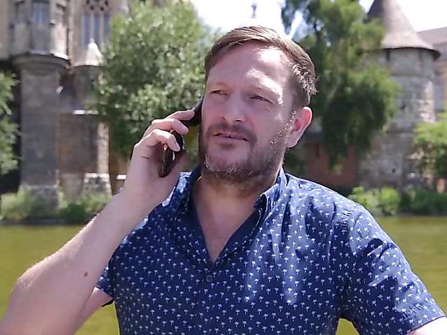 Megan Venturi - Beautiful euro brunette DP with two curious guys