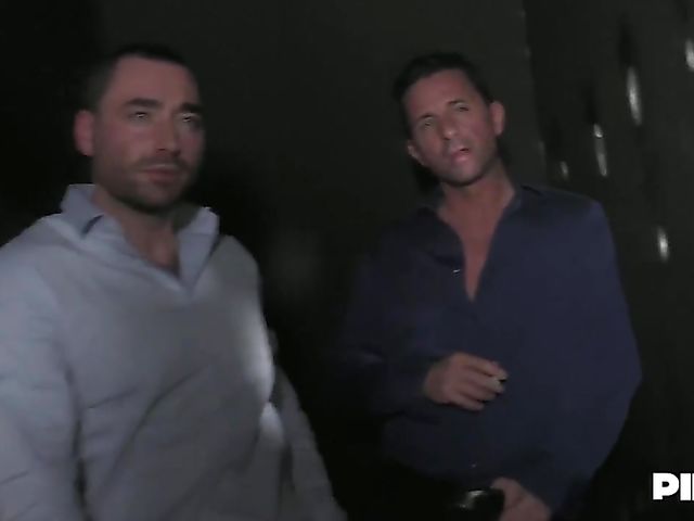 Gloryhole sex and black stockings DP with elegant busty woman Amandha Fox