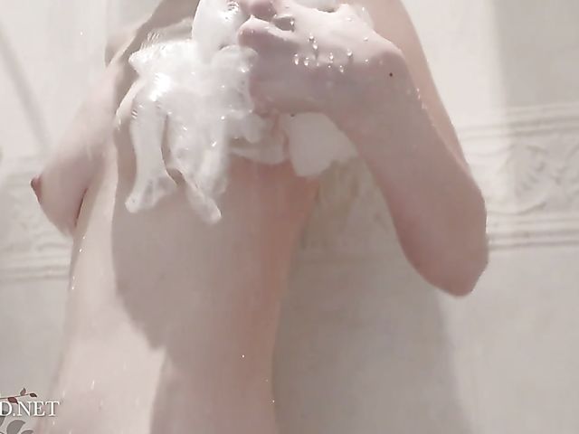 Erotic shower solo with nude and wet Ellie James