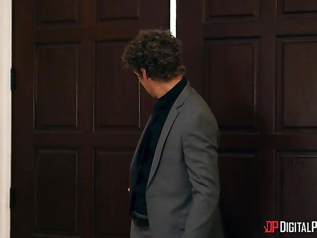 Hard DP threesome with tattooed money hungry woman Monique Alexander